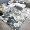 Fabricante Mesa de Café Sala de Estar Dormitorio Impresión 3D Alfombra de Terciopelo de Cristal Felpa Lavable Moderna Sencilla