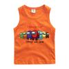 Chaleco de algodón para niños verano nuevo niños lobo espacial matando delgado niños bebé camiseta interior moda