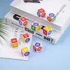 Dados digitais coloridos para atacado brinquedos educativos infantis acessórios para jogos de tabuleiro dados de madeira blocos de construção tridimensionais dados arredondados
