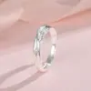 Novos Anéis de Casal Mo Li Estilo Ins para Homens e Mulheres, Simples e Elegantes Estilo Literário Presente Dia dos Namorados Chinês Anel Aberto