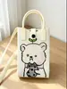 Bolso de Teléfono Móvil a Cuadros para Mujer Bolso Cruzado de Hombro Pequeño Lindo Ligero Bolso Tejido Bolso de Punto
