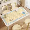 El mantel de mesa Dopamine es impermeable, resistente al aceite, lavable y tiene un tacto de alta gama.. Es una almohadilla protectora rectangular, resistente al calor, con un patrón de cuadros.