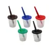 Taza de lavado anti-derrames de plástico de 10 colores transfronteriza para niños, pincel de aceite para graffiti, pincel de pintura para principiantes, mezcla de colores, venta al por mayor de fábrica