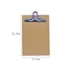 Portapapeles de Madera con Pinza para Almacenamiento de Documentos, Tablero Clip para Escribir Menús, Bloc de Escritura A4, Documentos de Plástico al por Mayor