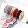 Decoración de Pastel de Ramo de Cumpleaños con Cinta de Hilo de Cola de Pez con Borde Dorado, Encaje Superpuesto, Caja de Empaque para Flores Frescas y Cinta de Envoltura