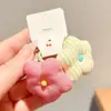 Diadema de Tela a Cuadros de Colores con Flor para Niñas y Bebés, Banda para el Cabello que No Daña el Cabello, Alta Elasticidad y Cuerda para el Cabello Duradera