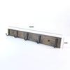 Ganchos sin Clavos, Ganchos Adhesivos Fuertes Detrás de la Puerta de Entrada, Ganchos para Abrigos, Ganchos de Pared para Abrigos, Filas de Ganchos de Madera Multifuncionales