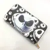 Fantasma de Natal noite Capitão Jack Carteira longa bolsa para celular clutch carteira de desenho animado porta-cartões masculino e feminino