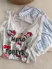 Pijama Nuevo Estilo Verano con Almohadillas en el Pecho para Mujer, Conjunto de Camiseta sin Mangas y Shorts de Verano, Hilo de Seda de Hielo Dulce Estilo Dibujos Animados Conjunto de Ropa para el Hogar
