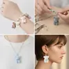 Peluche Oso de Peluche con Colgante de Pajarita de Terciopelo, Llavero Pulsera Bolso Encanto Accesorios de Oso Sentado de Felpa Venta al por Mayor