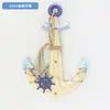 Estilo Mediterrâneo 62cm Âncora de Navio Enfeites Decorações para Pendurar na Parede Presente Presente Artesanato de Parede Vintage Pingente
