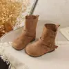 Botines para Niñas 2026 Nuevas Llegadas de Invierno Niños Retro Merade Botas Birkenstock Más Terciopelo Cálido Niña Pequeña Botas Martin