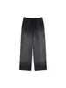 Calça Jogger Degradê Transfronteiriça 400g Marca Tendência Europeia e Americana Estilo Retrô Tamanho Grande Esportiva Reta Casual para Homens