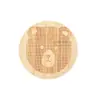 Posavasos de Madera para el Hogar Lindo Dibujo Animado Madera Maciza Aislamiento Térmico Alfombrilla Oso de Café Madera de Pino Creativa Tablero de Aislamiento Térmico Manteles Individuales