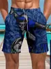 Comercio exterior transfronterizo Amazon shorts de verano para hombre pantalones de playa casuales holgados estilo callejero pantalones cortos casuales con estampado 3D