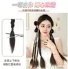 Peluca con Trenzas de Boxeadora para Mujer, Cola de Caballo Falsa Y2K, Accesorios para el Cabello de Doble Espiga de Pescado, Trenzas de Cabello Rizado al por Mayor, Doble Cola de Caballo