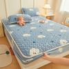 Sábanas Acolchadas de Terciopelo de Leche Grado Materno e Infantil, Colcha Protectora Gruesa para Camas Individuales y Dobles Simmons, Venta Caliente Transfronteriza