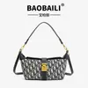 Bolso Bordado de Lujo Ligero 2026D Moda Bolso de Mujer Bolso Croissant Bolso Cruzado Bolso de Hombro Estampado de Gama Alta