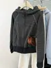 Sudadera con capucha y cremallera a rayas de bloques de color para mujer, Otoño, Nueva Llegada, Bloques de color, Costuras en contraste, Petite, Chaqueta Casual, Top