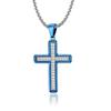 Original Novo Padrão de Onda Masculino Simples Pingente Cruz Colar Cross Border Jóias Dongguan Atacado