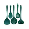 Espátula de Silicone de Grau Alimentício, Colher de Sopa, Escorredor, Conjunto de Colheres de Arroz, Frigideira Antiaderente, Espátula Especial de Silicone Resistente a Altas Temperaturas para Cozinha Doméstica