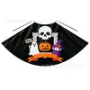 Capas Laranja de Abóbora de Halloween Feitas Sob Medida de Fábrica para Homens e Mulheres, Capas de Performance Estampadas de Halloween para Crianças Atacado