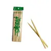 Fabricante de Espetos de Bambu Descartáveis Espetos para Kebab Descartáveis Palitos para Tiras de Frango 6.0*40 2.5x30 Agulhas de Aço para Churrasco