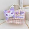 Bolsas Infantis, Bolsas Transversais Fofas para Meninas, Bolsas de Ombro Fashion e Estilosas Kuromi Princesa para Menininha