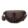 Bolsa de peito super popular 2023 novo estilo coreano moderno estilo ocidental corrente Bolsa de cintura feminina alça de ombro larga bolsa pequena para disco e salto