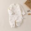 Ropa de una pieza cálida para bebé otoño e invierno sin costuras, mameluco para bebé niño y niña, abrigo pequeño de primavera