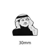 Modelo Quente Transfronteiriço Oriente Médio Emirados Árabes Unidos Retrato do Rei Senhor Esmalte Pintado Emblema Adesivo para Celular Pronto para Entrega