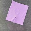 Amazon Europeo y Americano Transfronterizo Shorts de Yoga para Mujer Verano Nuevo Cintura Alta Cadera Ajustada Shorts de Fitness Acanalado Color Sólido