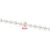 Cadena de bolitas de acero inoxidable, cadena de tubo, collar DIY hecho a mano, pulsera, cadena de perlas de 18k, cadena de moda moderna, accesorios para joyería