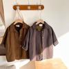 Cortavientos de Algodón Puro para Niños Primavera y Otoño Estilo Coreano Ropa Exterior para Niños de Longitud Media Versátil Casual para Niños y Niñas