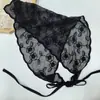 Cintura con bufanda triangular superpuesta, encaje, cinturón de cortina de trasero estilo francés para mujer, pañuelo de seda blanco, cinturón de pantalones, cinturón de corbata, fular de cintura, cortina de cintura