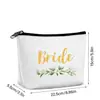 Regalo para Dama de Boda Bolsa de Maquillaje Novia Dama de Honor Dama de Honor Bolsa de Almacenamiento de Lona