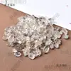 Piedra Cruda de Cristal Blanco Brillante Jimon Columna Doble Punta Hel Columna Doble Punta Cristal Blanco Diamante Doble Punta Metabo Estilo Europeo