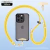 Cordón para Teléfono de Cuello Portátil Cruzado de 8 mm Hebilla Metálica de Alto Grado Ajustable Espaciador Correa para Cámara Anti-Pérdida para Exteriores