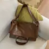 Bolso Retro Bolso Tote para Mujer Gran Capacidad Se Puede Llevar Cruzado Nuevo Otoño 2025 Bolso Bandolera Casual Bolso para el Trabajo y el Viaje