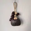 Bolsa de sonajero con cáscara de fruta, amuleto, recuerdo de viaje de Dali, campana de viento hecha a mano, llavero de sanación sonora con campana, campana de viento de cáscara de fruta