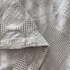 Manta-Toalha de Gaze de Algodão Puro Estilo Novo com Padrão Jacquard Vazado, Modelo Igual de Blogueira, Manta Casual, Macia e Amiga da Pele