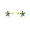 Pendientes de Pétalo de Zircón Coloridos Más Vendidos en Amazon Europa y Estados Unidos Pendientes de Flor Espiral Multicolor de Moda Pendientes
