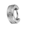 Pendientes de Acero Inoxidable Estilo Coreano con Superficie Plana Arenada, Pendientes Redondos Versátiles de Acero de Titanio Simples y de Moda, Venta Directa del Fabricante