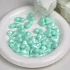 Dingyi Colorido Melocotón Luna Fría Galvanizado Color Sólido Acrílico Forma de Corazón Agujero Recto Cuentas Sueltas DIY Accesorios para Cadena de Teléfono Móvil