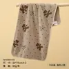 Toalla de Coral Fleece de Alta Densidad Suave Engrosada Absorbente de Agua para el Hogar Toalla Facial Pequeña Fresca Flor Tridimensional Toalla para Secar el Cabello