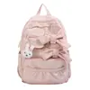 Nueva mochila de estilo japonés ins 2026 para chicas de secundaria, preparatoria y estudiantes universitarias, mochila con lazo de aspecto elegante