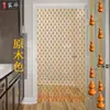 Cortina de Cuentas de Calabaza de Caoba para el Hogar Cortina de Puerta Instalación Sin Taladro Cortina Divisoria Baño Cortina Feng Shui Cortina Colgante de Bloqueo de Cristal