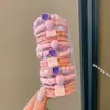Diadema infantil banda de goma de color liso alto valor de color para niñas cabeza de bola coleta cuerda para la cabeza cuerda para el pelo de niñas venta al por mayor