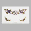Novos produtos de maquiagem transfronteiriços: adesivos de strass para sobrancelhas e rosto, decorações de strass para maquiagem dos olhos, adesivos de strass brilhantes para festas e apresentações de palco, adesivos de strass para rosto para maquiagem