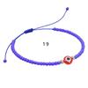 Pulsera Explosiva Europea y Americana ins Cuentas de Vidrio Cuentas de Cobre Ojos de Demonio Ajustable Tejida a Mano Cuerda de Mano para Transfronteriza